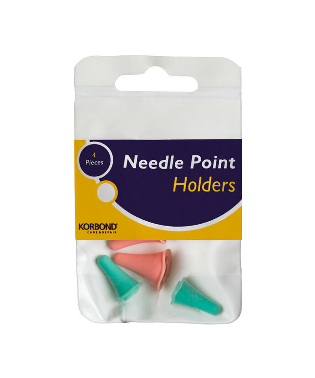 KORBOND 4 Pack Needle Point Holders Protectors Covers Cap Stitch Knitting 180047