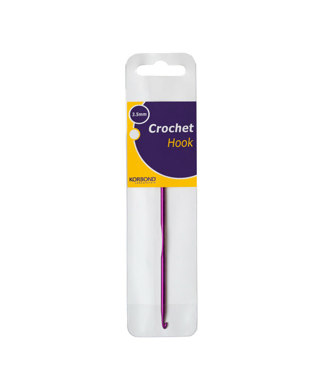 KORBOND 3.5mm Aluminium Metal Crochet Hook Tool Art Craft Knitting 180070