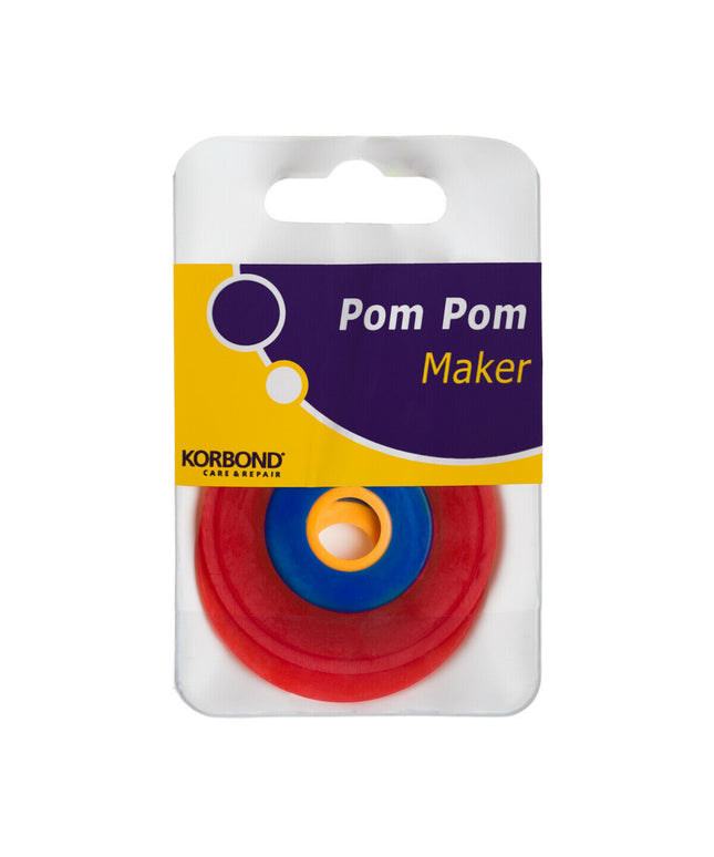 KORBOND Pom Pom Maker - Makes 3 Different Sizes Knitting Crafting 180045