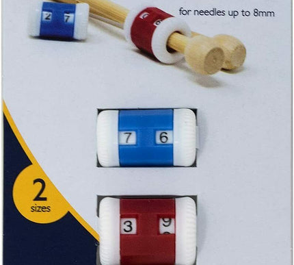 KORBOND Row Counters 2 Sizes For Needles up to 8mm Stitch Tally Knitting 180041