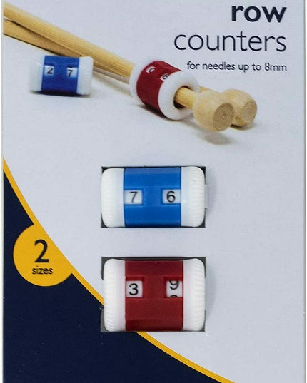 KORBOND Row Counters 2 Sizes For Needles up to 8mm Stitch Tally Knitting 180041