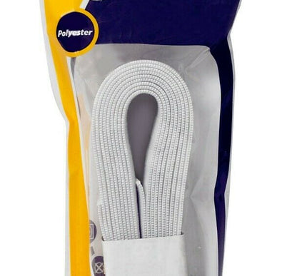 KORBOND 20mm x 2m WHITE Flat Woven Sewing Elastic Polyester Durable Repair110387