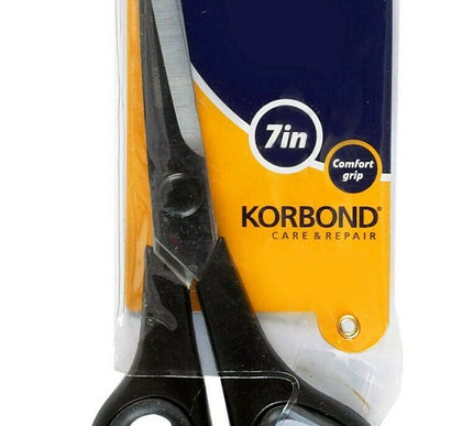 KORBOND 7" Comfort Grip Craft Scissors Professional Stainless Steel Arts 110355