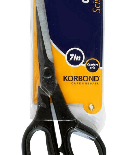 KORBOND 7" Comfort Grip Craft Scissors Professional Stainless Steel Arts 110355