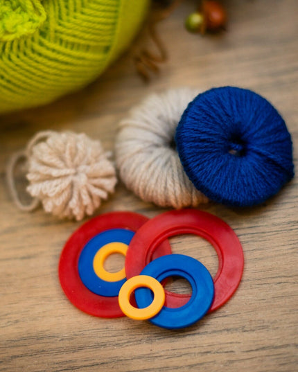 KORBOND Pom Pom Maker - Makes 3 Different Sizes Knitting Crafting 180045