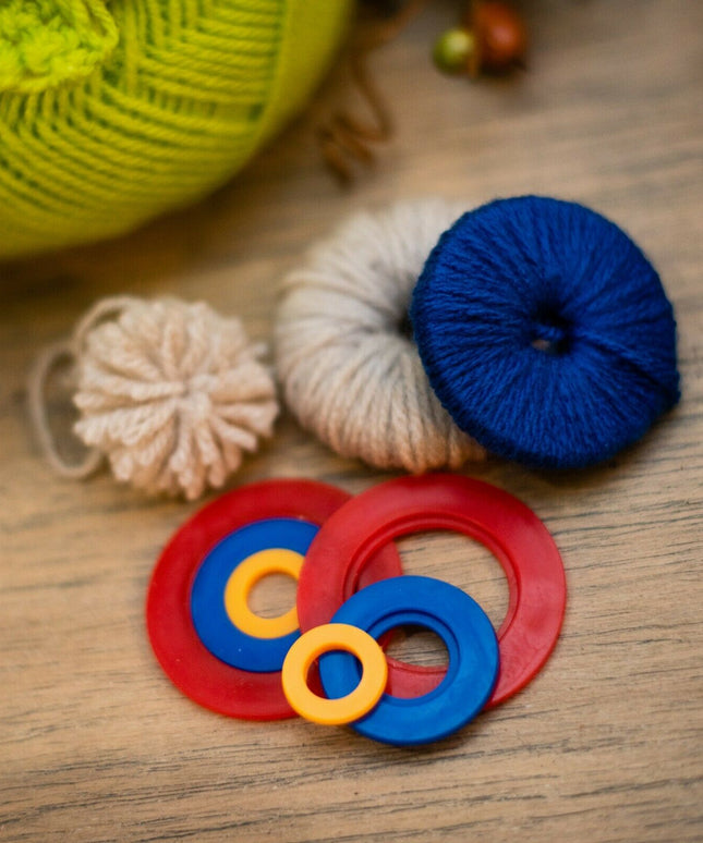 KORBOND Pom Pom Maker - Makes 3 Different Sizes Knitting Crafting 180045