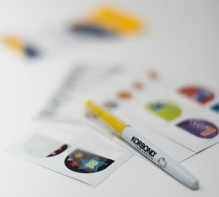 KORBOND Laundry Marker Pen 0.8mm Black Permanent Ink School Uniform Label 400100