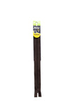 KORBOND High Quality 25cm Nylon Zips Black White Brown Cream Khaki Closed Ended
