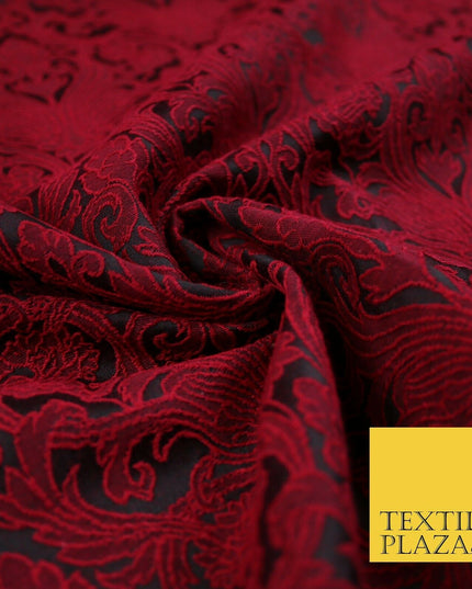 Large Ornate Damask Ornamental Textured Fancy Brocade Jacquard Dress Fabric