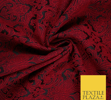 Large Ornate Damask Ornamental Textured Fancy Brocade Jacquard Dress Fabric