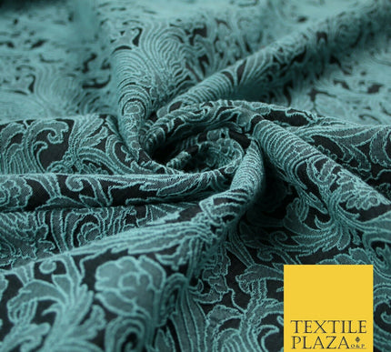 Large Ornate Damask Ornamental Textured Fancy Brocade Jacquard Dress Fabric