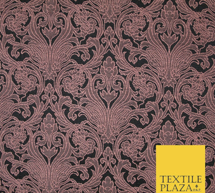 Large Ornate Damask Ornamental Textured Fancy Brocade Jacquard Dress Fabric