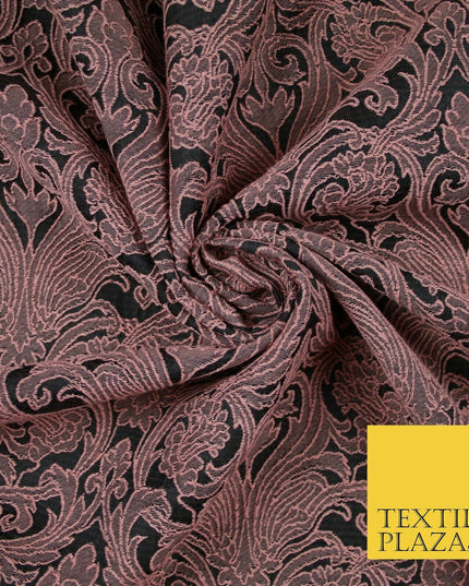 Large Ornate Damask Ornamental Textured Fancy Brocade Jacquard Dress Fabric