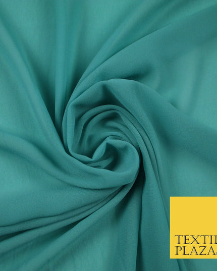 11 MIX COLOURS Premium Plain Dyed Chiffon Fine Soft Georgette Sheer Dress Fabric