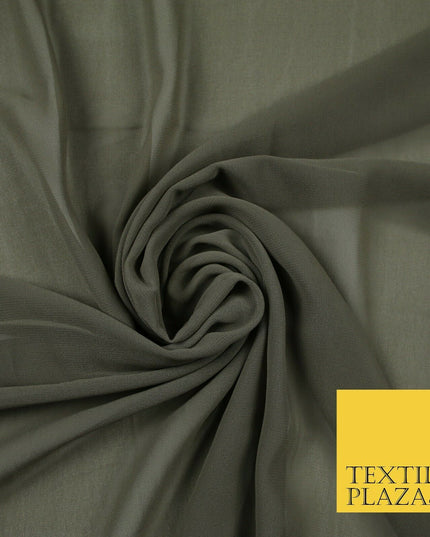 11 MIX COLOURS Premium Plain Dyed Chiffon Fine Soft Georgette Sheer Dress Fabric