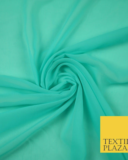 11 MIX COLOURS Premium Plain Dyed Chiffon Fine Soft Georgette Sheer Dress Fabric