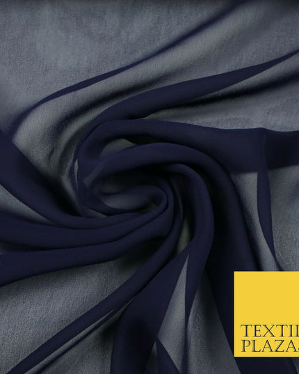 11 MIX COLOURS Premium Plain Dyed Chiffon Fine Soft Georgette Sheer Dress Fabric