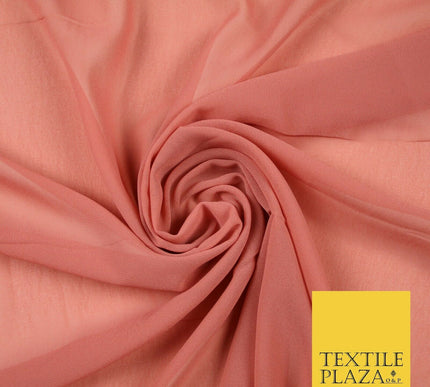 11 MIX COLOURS Premium Plain Dyed Chiffon Fine Soft Georgette Sheer Dress Fabric