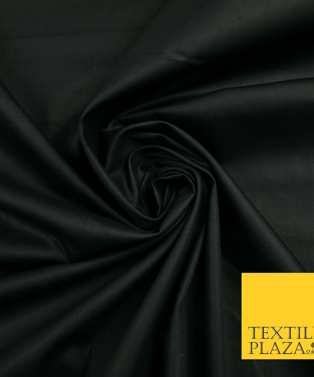 18 COLOURS Premium PLAIN 100% ORGANIC COTTON POPLIN Fabric Dress Craft Eco 44"
