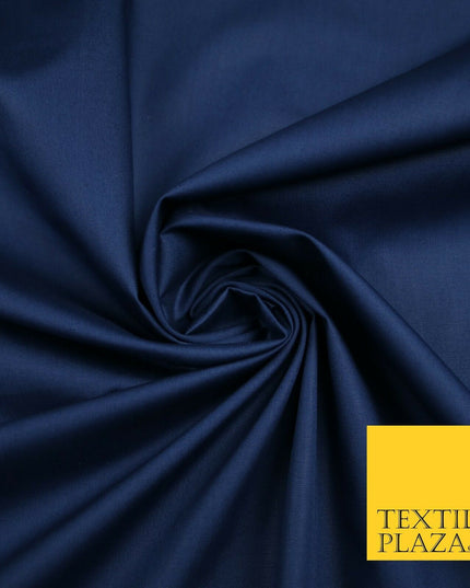 18 COLOURS Premium PLAIN 100% ORGANIC COTTON POPLIN Fabric Dress Craft Eco 44"