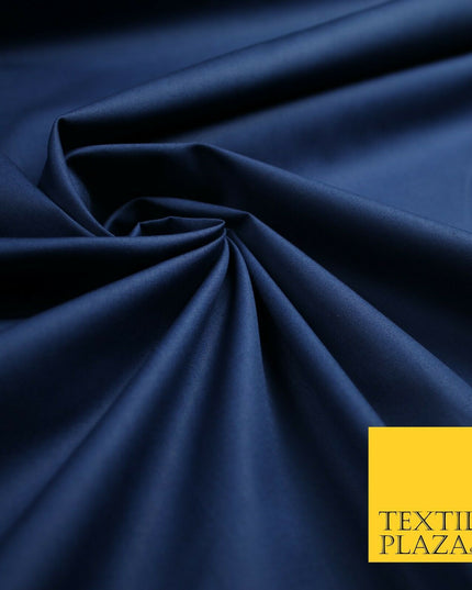 18 COLOURS Premium PLAIN 100% ORGANIC COTTON POPLIN Fabric Dress Craft Eco 44"