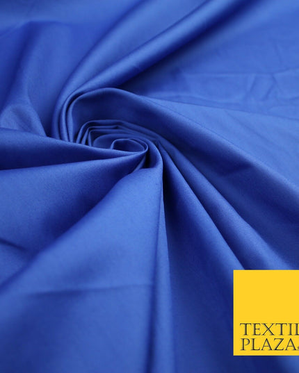 18 COLOURS Premium PLAIN 100% ORGANIC COTTON POPLIN Fabric Dress Craft Eco 44"