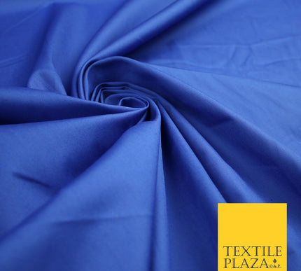 18 COLOURS Premium PLAIN 100% ORGANIC COTTON POPLIN Fabric Dress Craft Eco 44"