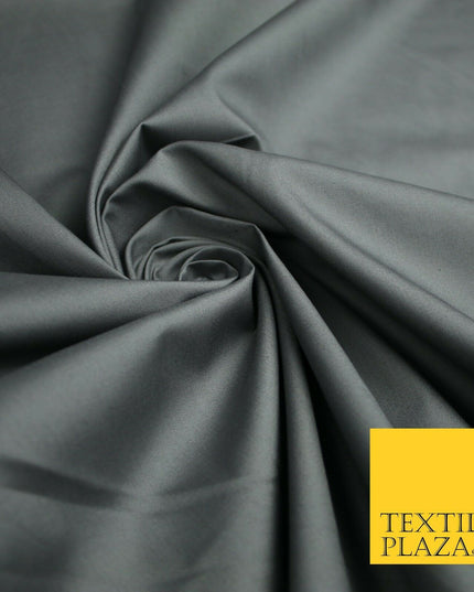 18 COLOURS Premium PLAIN 100% ORGANIC COTTON POPLIN Fabric Dress Craft Eco 44"