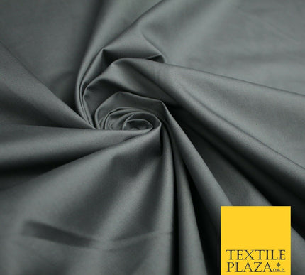 18 COLOURS Premium PLAIN 100% ORGANIC COTTON POPLIN Fabric Dress Craft Eco 44"