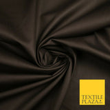 18 COLOURS Premium PLAIN 100% ORGANIC COTTON POPLIN Fabric Dress Craft Eco 44"