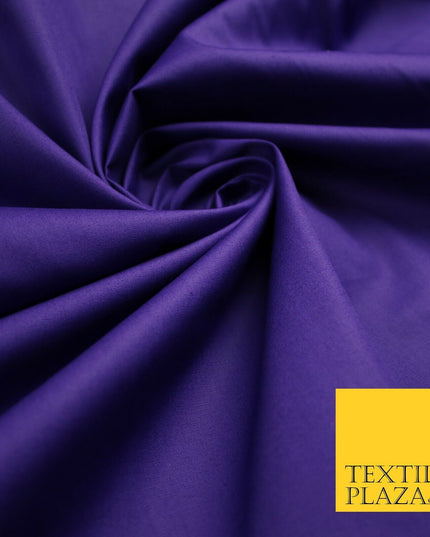 18 COLOURS Premium PLAIN 100% ORGANIC COTTON POPLIN Fabric Dress Craft Eco 44"