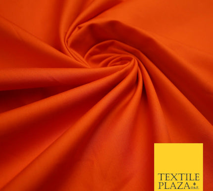 18 COLOURS Premium PLAIN 100% ORGANIC COTTON POPLIN Fabric Dress Craft Eco 44"