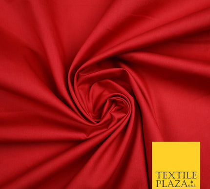 18 COLOURS Premium PLAIN 100% ORGANIC COTTON POPLIN Fabric Dress Craft Eco 44"