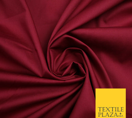 18 COLOURS Premium PLAIN 100% ORGANIC COTTON POPLIN Fabric Dress Craft Eco 44"