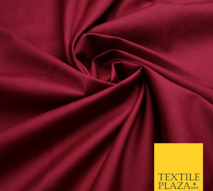 18 COLOURS Premium PLAIN 100% ORGANIC COTTON POPLIN Fabric Dress Craft Eco 44"