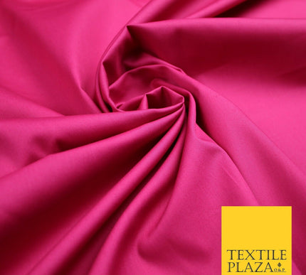 18 COLOURS Premium PLAIN 100% ORGANIC COTTON POPLIN Fabric Dress Craft Eco 44"