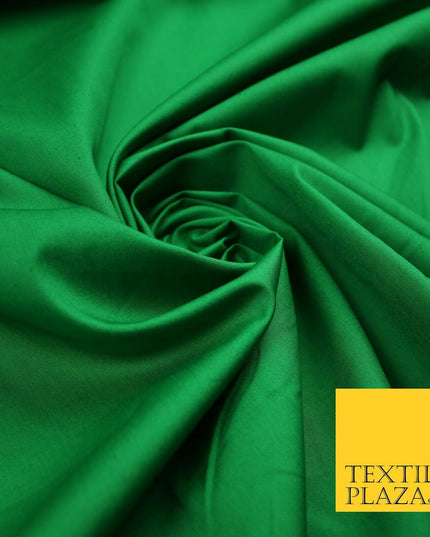 18 COLOURS Premium PLAIN 100% ORGANIC COTTON POPLIN Fabric Dress Craft Eco 44"