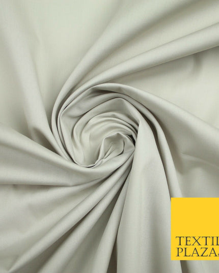 18 COLOURS Premium PLAIN 100% ORGANIC COTTON POPLIN Fabric Dress Craft Eco 44"