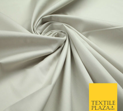 18 COLOURS Premium PLAIN 100% ORGANIC COTTON POPLIN Fabric Dress Craft Eco 44"