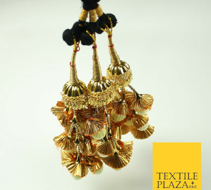 LEMON Dome Pom Pom Parandi Paranda Indian Tassels Mehndi Jago Hair Braid PR528