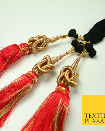 DEEP ROSE PINK Knot Parandi Paranda Indian Tassels Mehndi Jago Hair Braid PR510