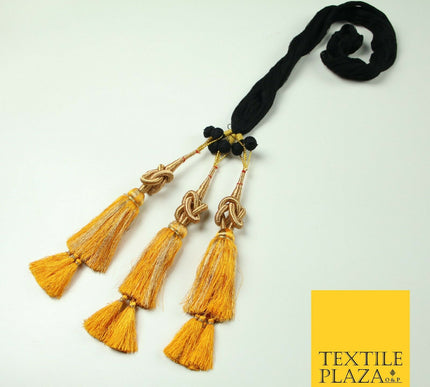 MANGO YELLOW Knot Parandi Paranda Indian Tassels Mehndi Jago Hair Braid PR512