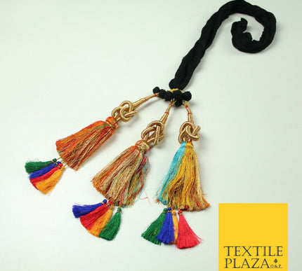 MULTICOLOUR Knot Parandi Paranda Indian Tassels Mehndi Jago Hair Braid PR507
