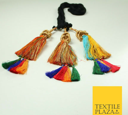 MULTICOLOUR Knot Parandi Paranda Indian Tassels Mehndi Jago Hair Braid PR507