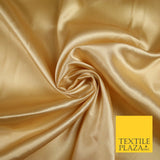 Fine Plain Solid Smooth Shiny Lightweight Poly Satin Fabric Dress Lining 58"