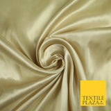 Fine Plain Solid Smooth Shiny Lightweight Poly Satin Fabric Dress Lining 58"