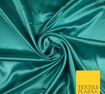 Fine Plain Solid Smooth Shiny Lightweight Poly Satin Fabric Dress Lining 58"