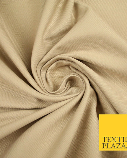 PREMIUM BEIGE Stretch Cotton Drill Fabric Twill Upholstery Uniform Work 57" 7200