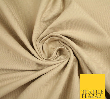 PREMIUM BEIGE Stretch Cotton Drill Fabric Twill Upholstery Uniform Work 57" 7200