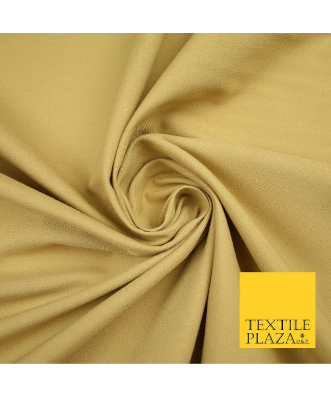 PANAMA CAMEL GOLD Cotton Fabric Cushion Backing Upholstery Uniform Work 58" 7201